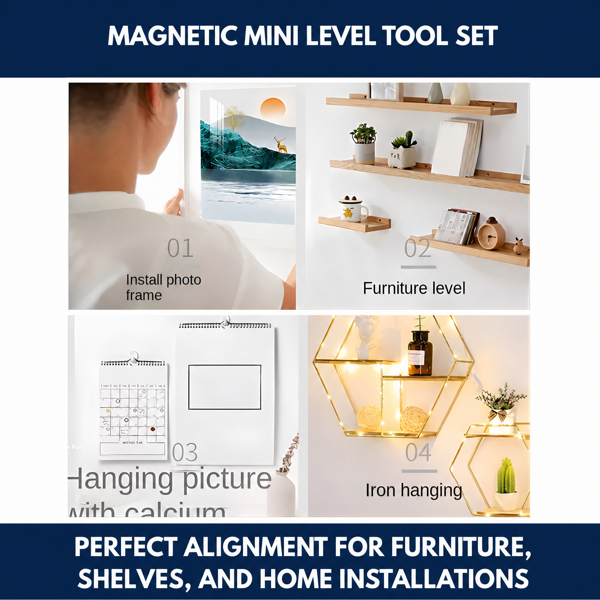 Magnetic Mini Level Tool Set
