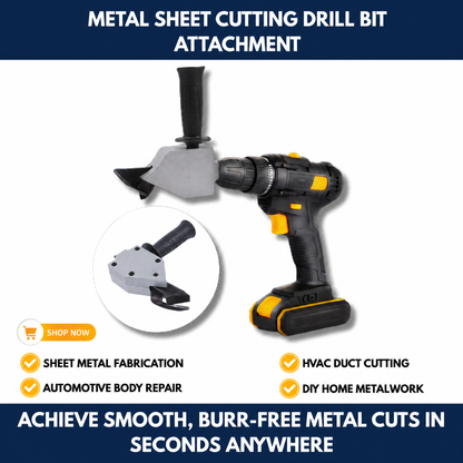 Metal Sheet Cutting Drill Bit Attachment