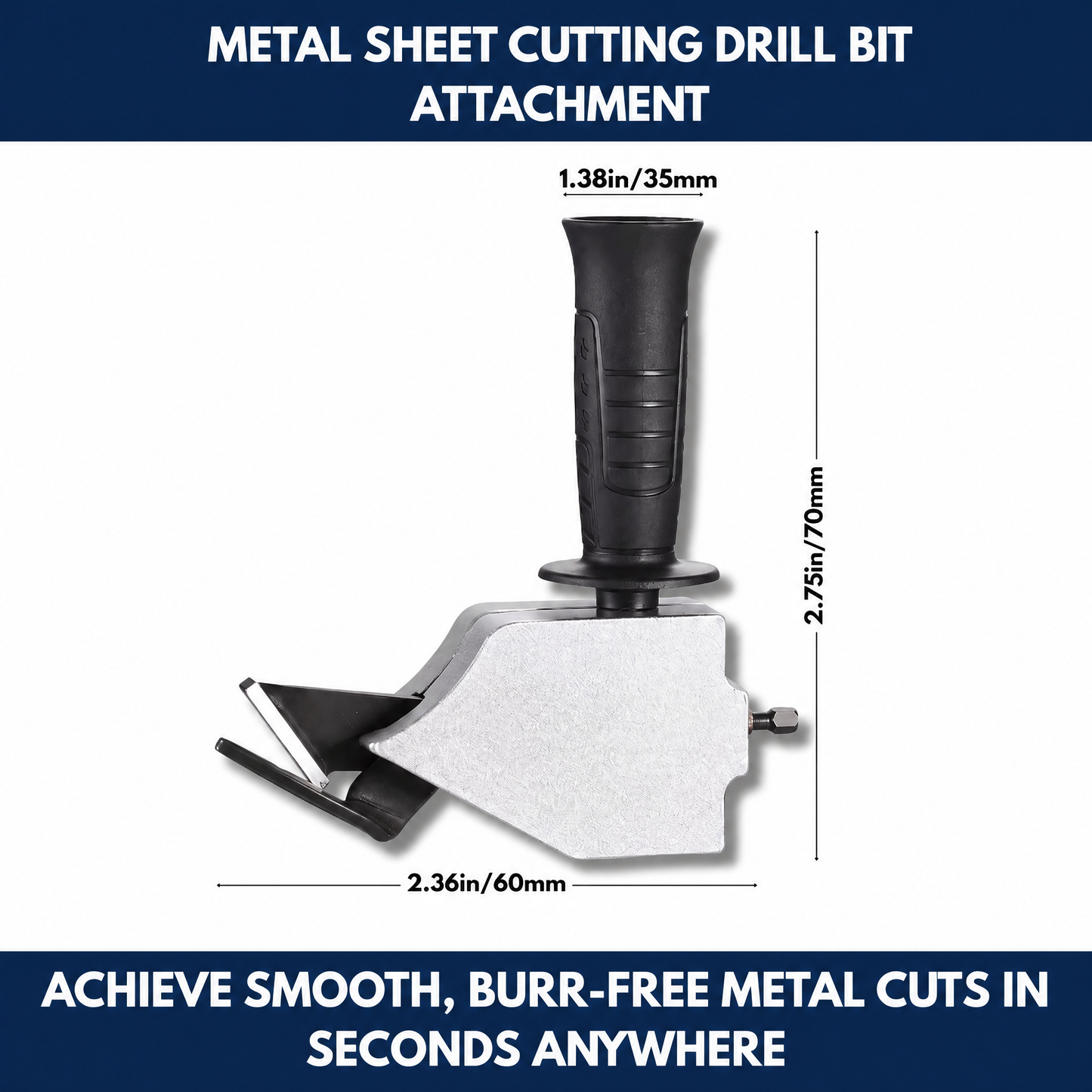 Metal Sheet Cutting Drill Bit Attachment