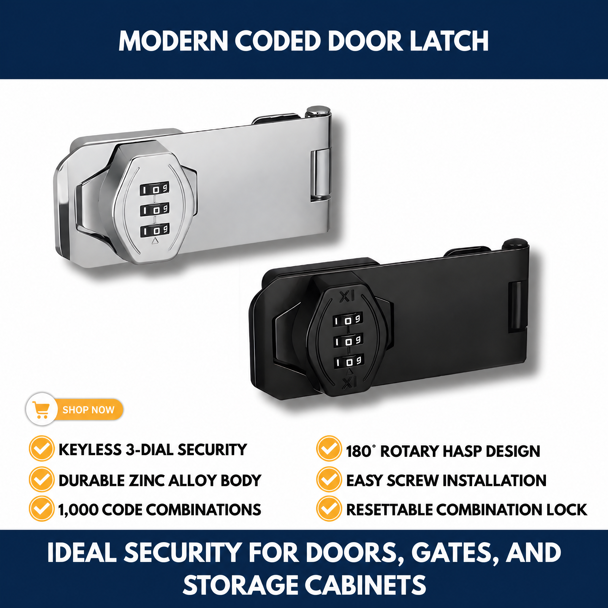 Modern Coded Door Latch
