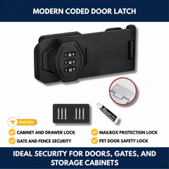 Modern Coded Door Latch view 3