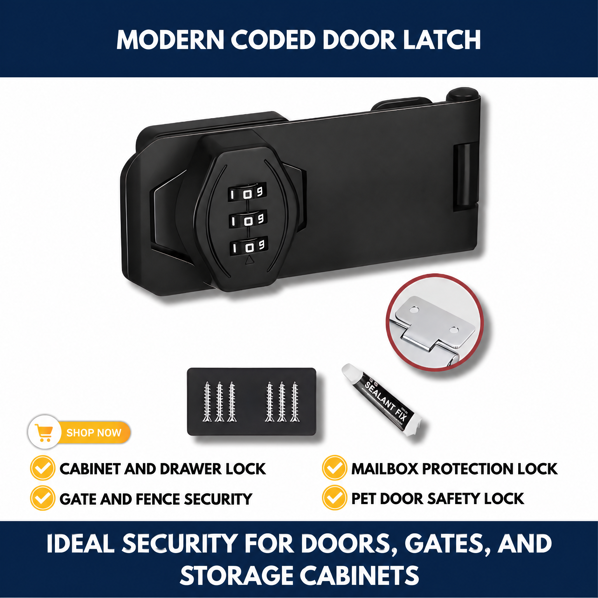 Modern Coded Door Latch