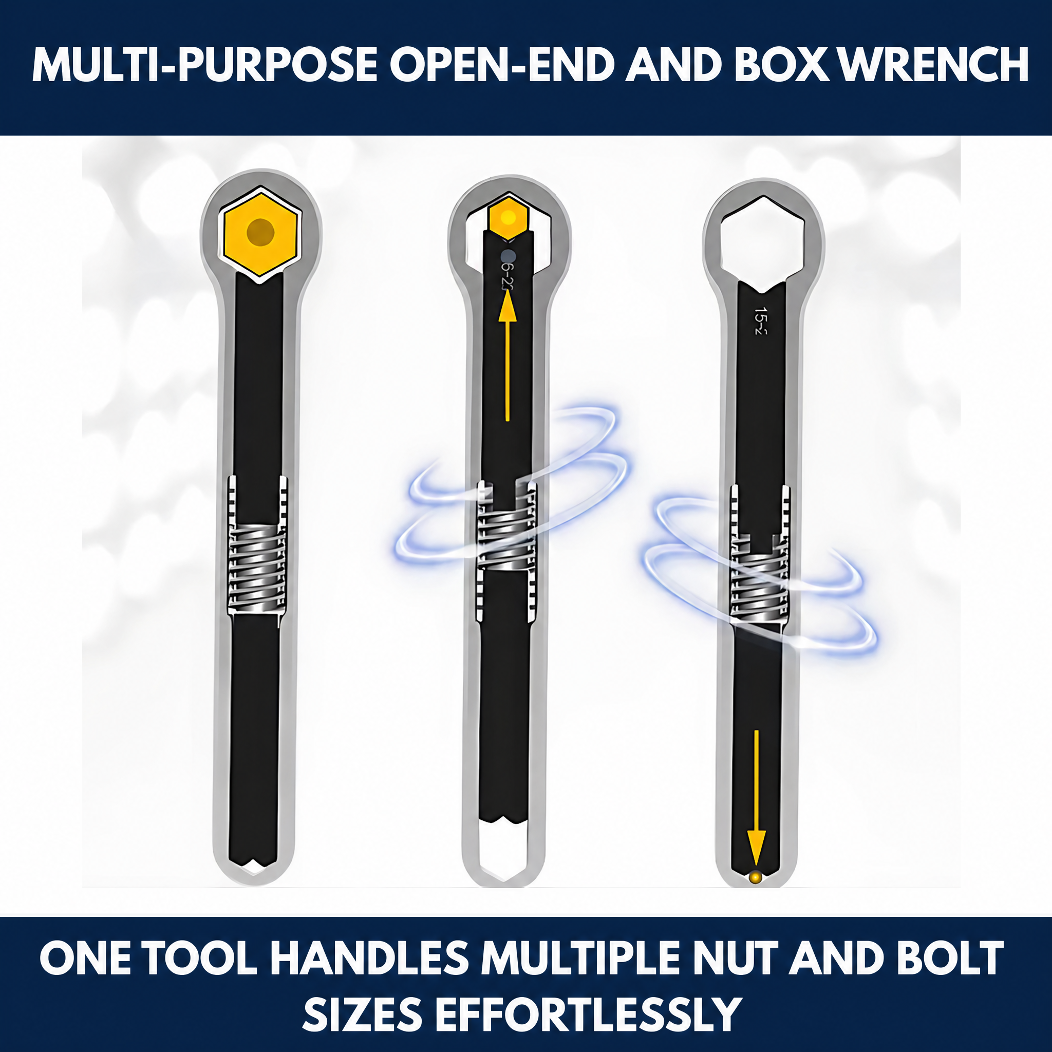 Multi-Purpose Open-End And Box Wrench