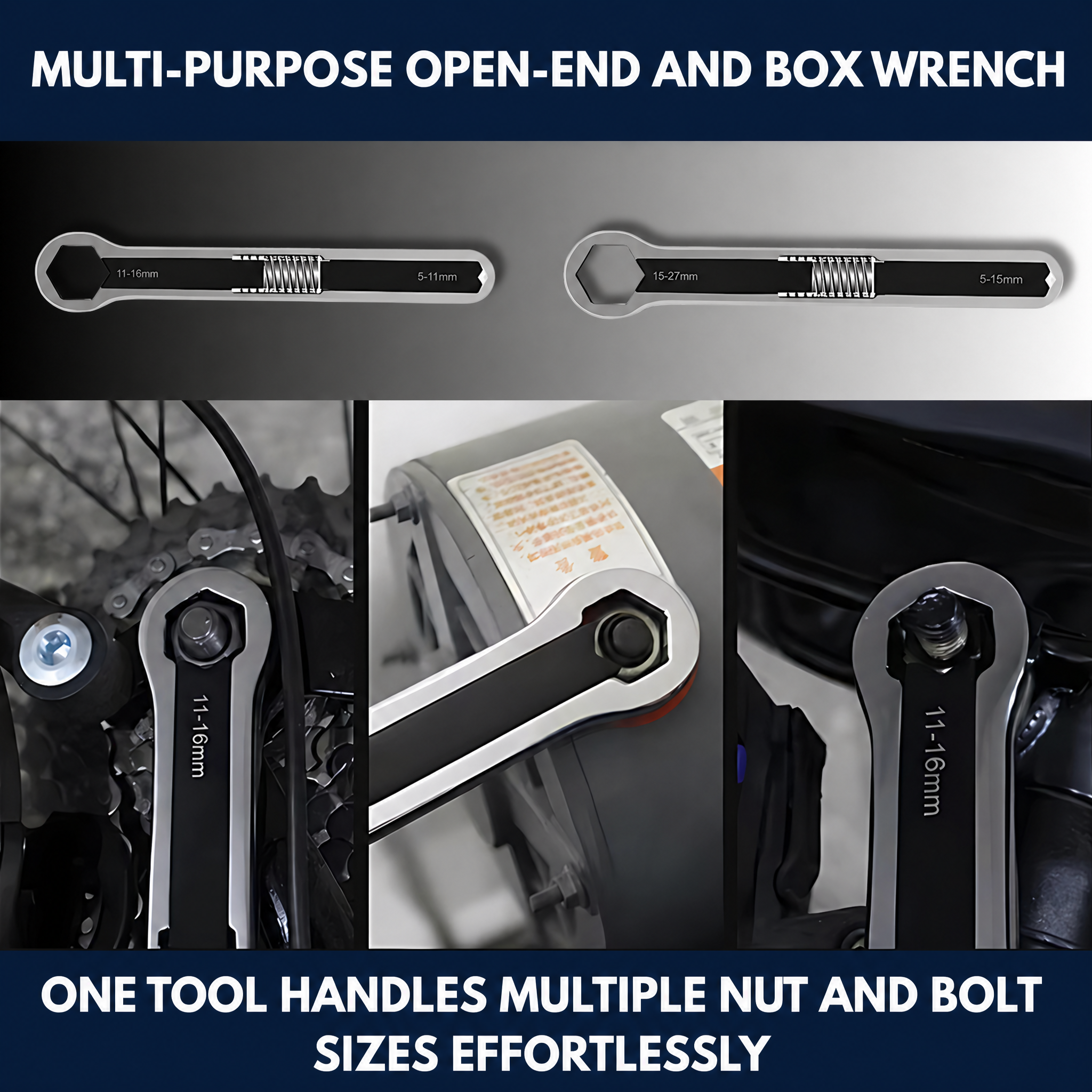 Multi-Purpose Open-End And Box Wrench
