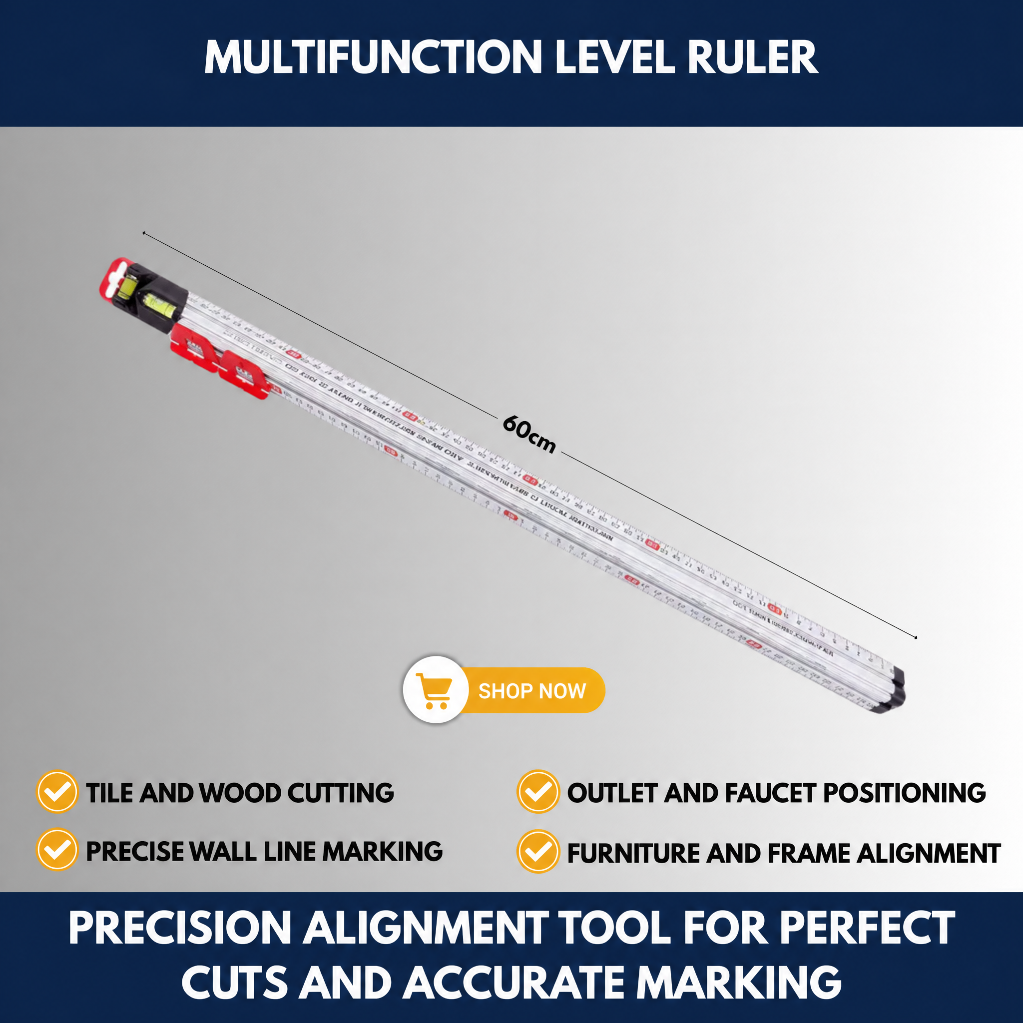 Multifunction Level Ruler