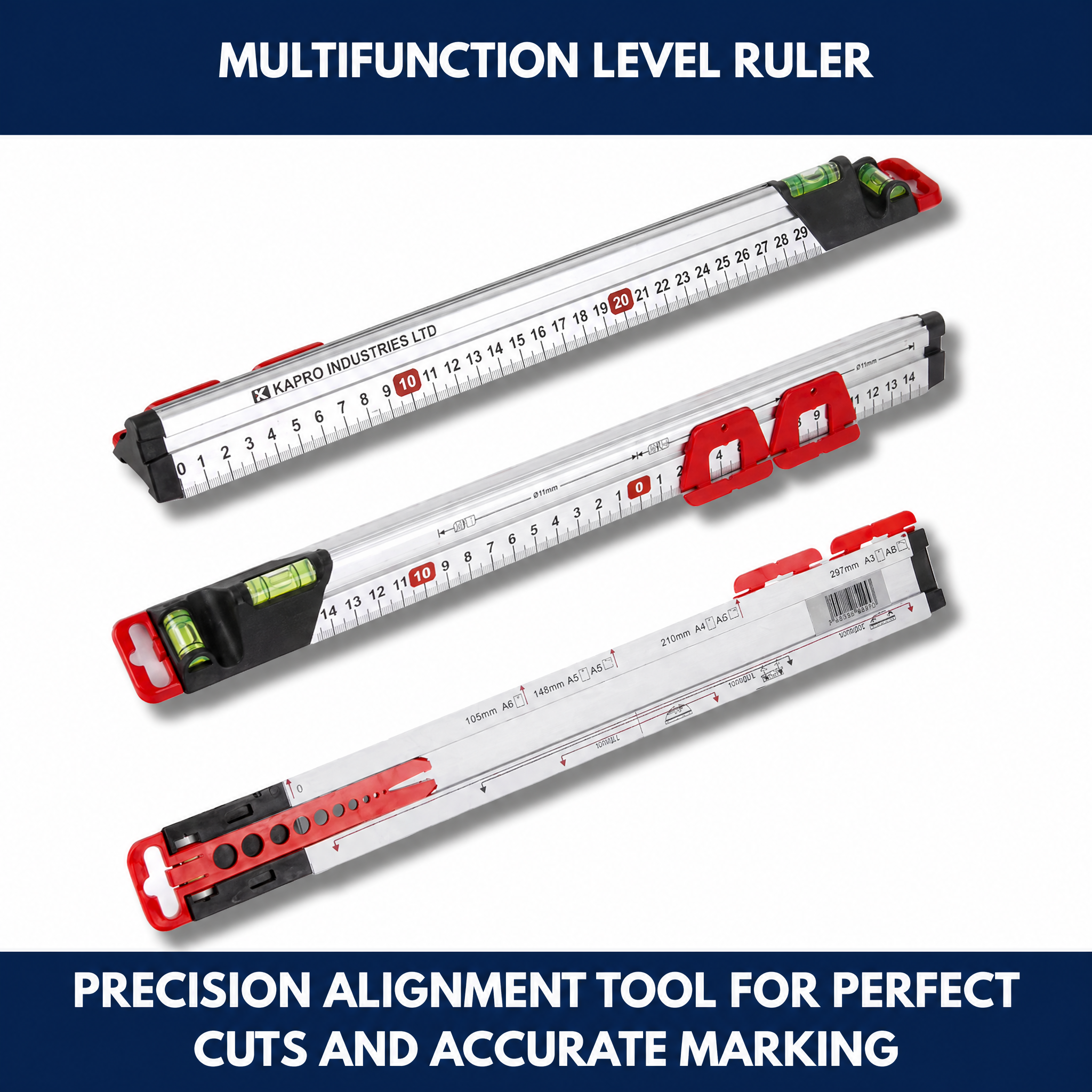 Multifunction Level Ruler