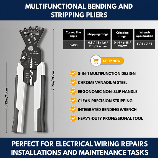 Multifunctional Bending And Stripping Pliers