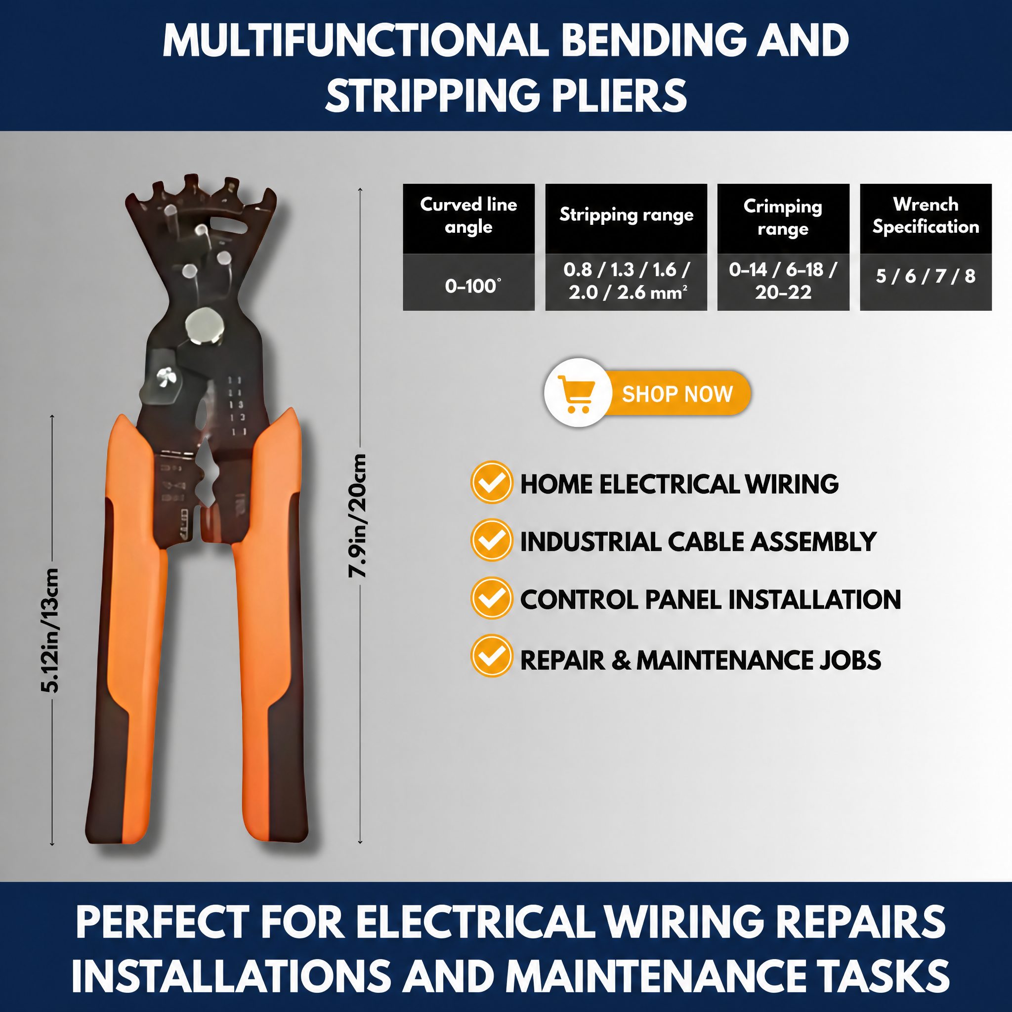 Multifunctional Bending And Stripping Pliers