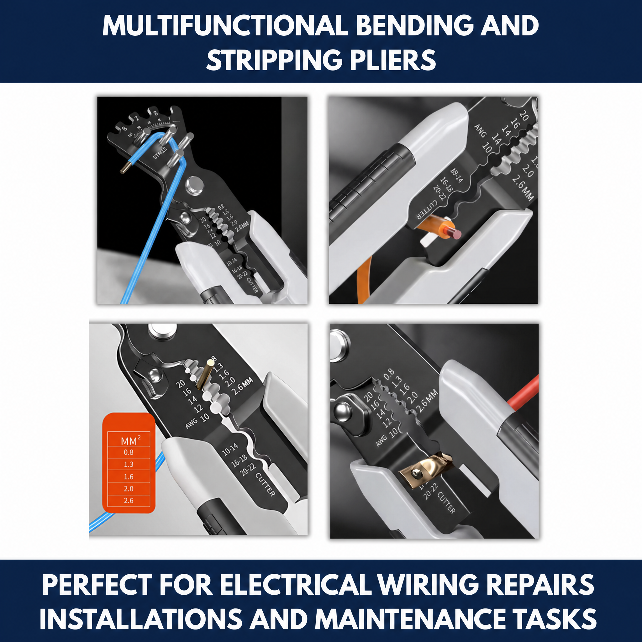 Multifunctional Bending And Stripping Pliers