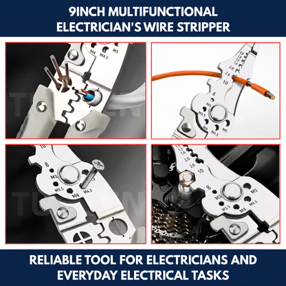 9" Multifunctional Electrician's Wire Stripper