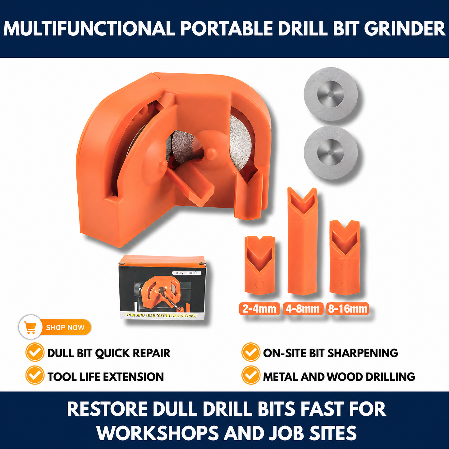 Multifunctional Portable Drill Bit Grinder
