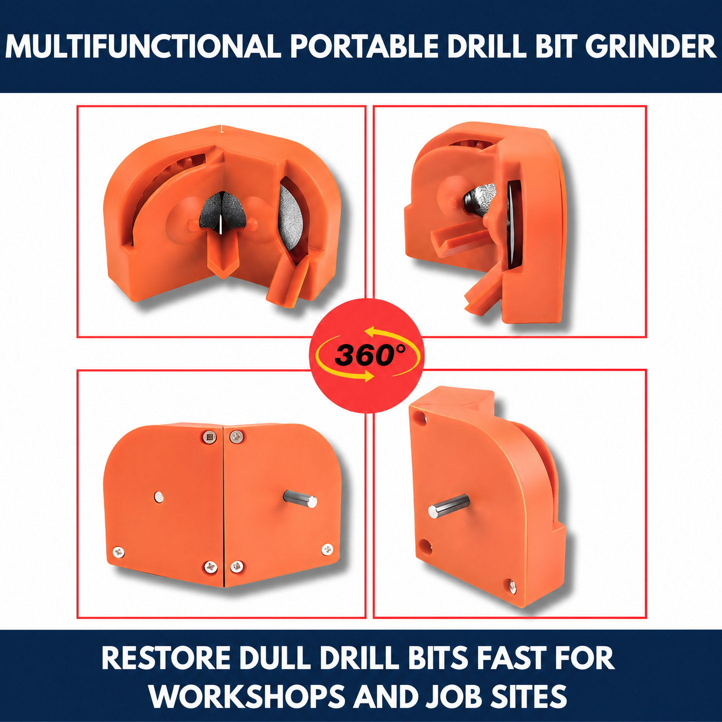 Multifunctional Portable Drill Bit Grinder