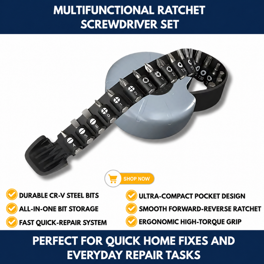 Multifunctional Ratchet Screwdriver Set