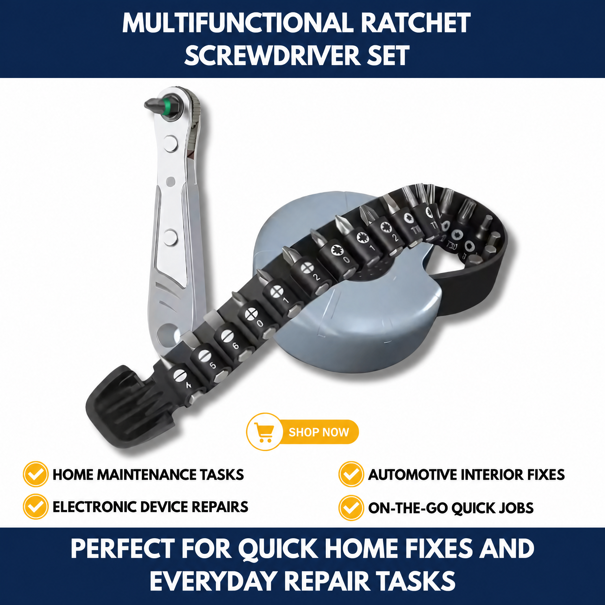 Multifunctional Ratchet Screwdriver Set
