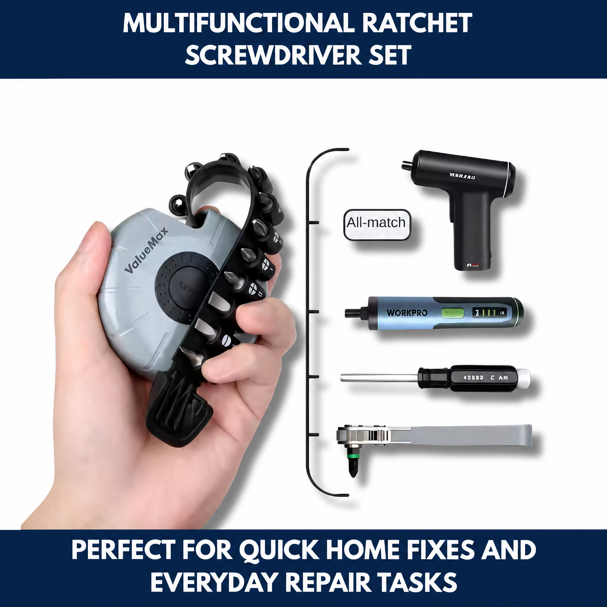 Multifunctional Ratchet Screwdriver Set