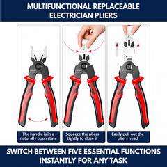 Multifunctional Replaceable Electrician Pliers view 6