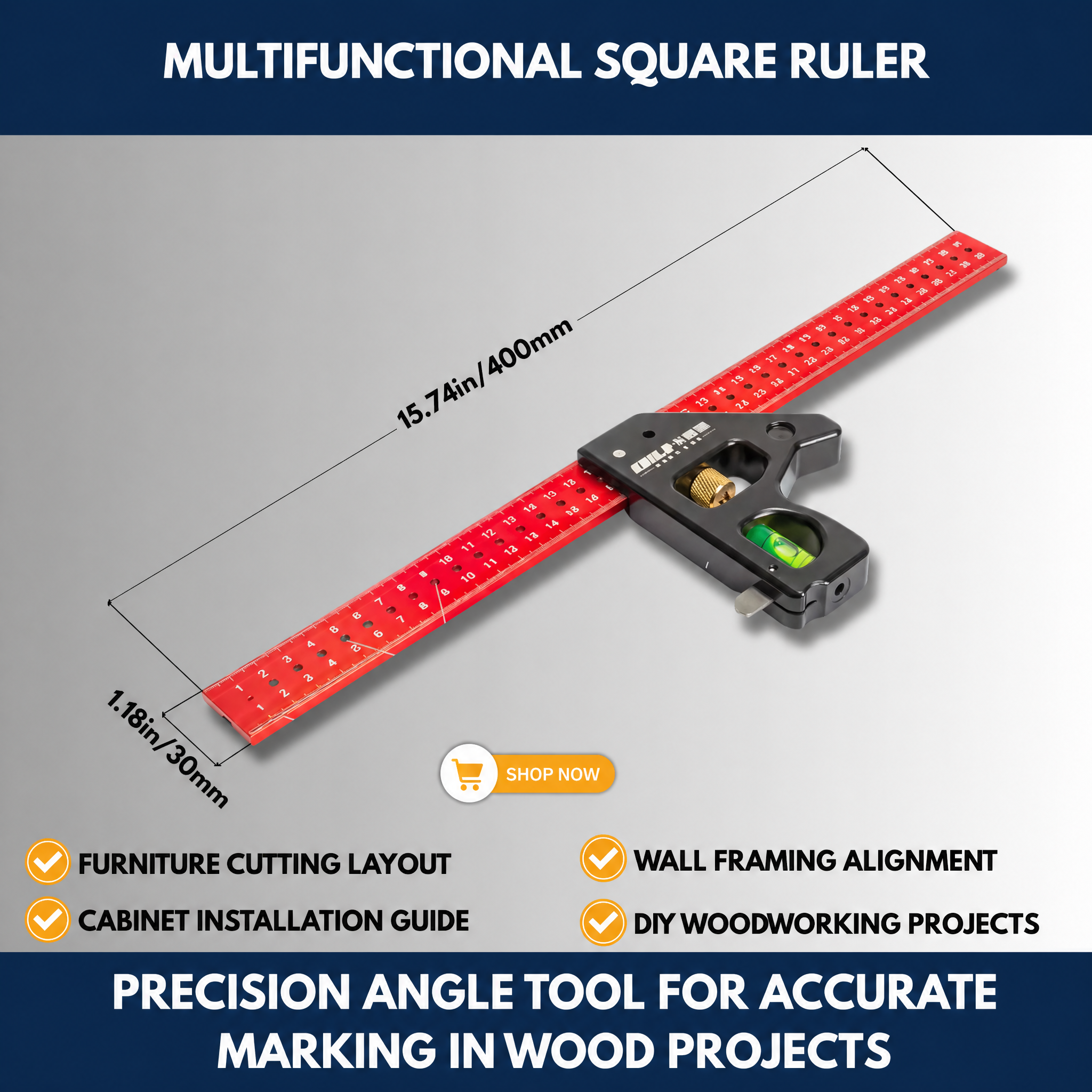 Multifunctional Square Ruler