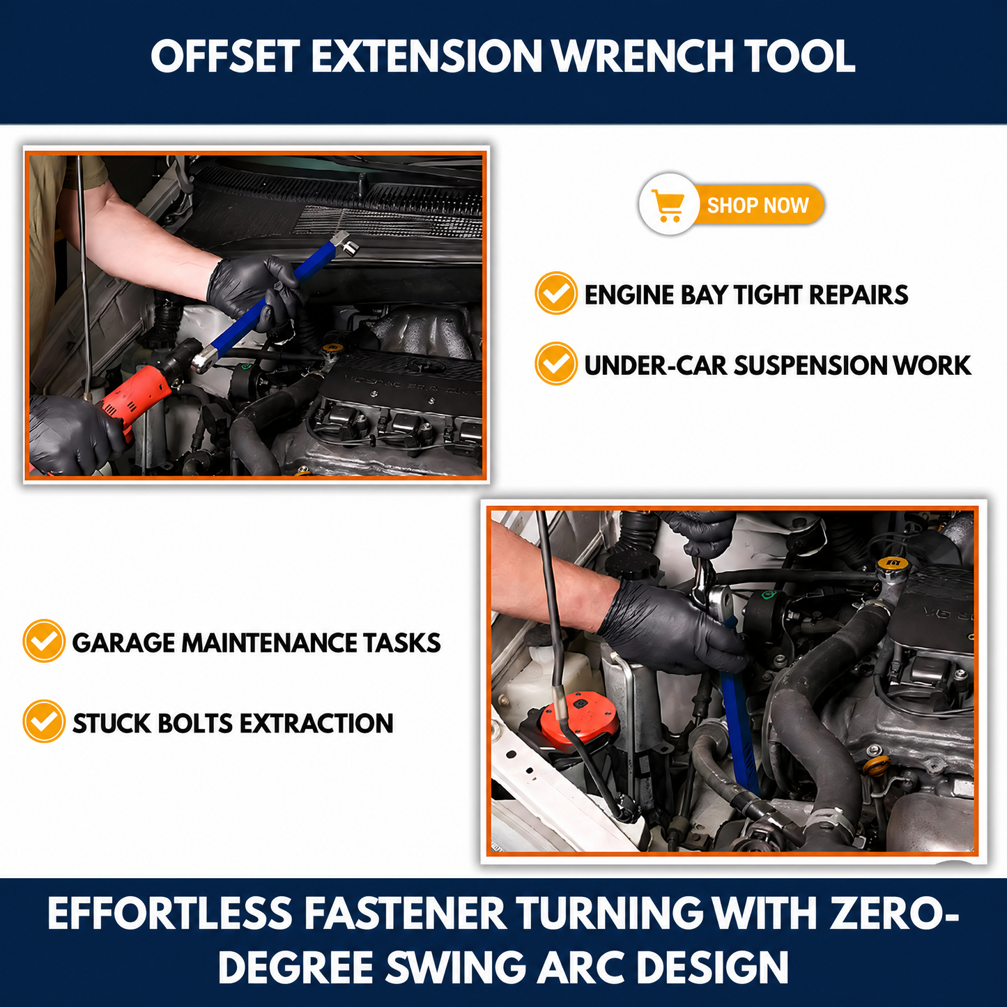 Offset Extension Wrench Tool