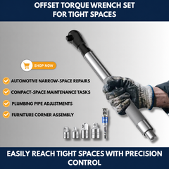 Offset Torque Wrench Set For Tight Spaces view 3