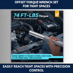 Offset Torque Wrench Set For Tight Spaces view 7