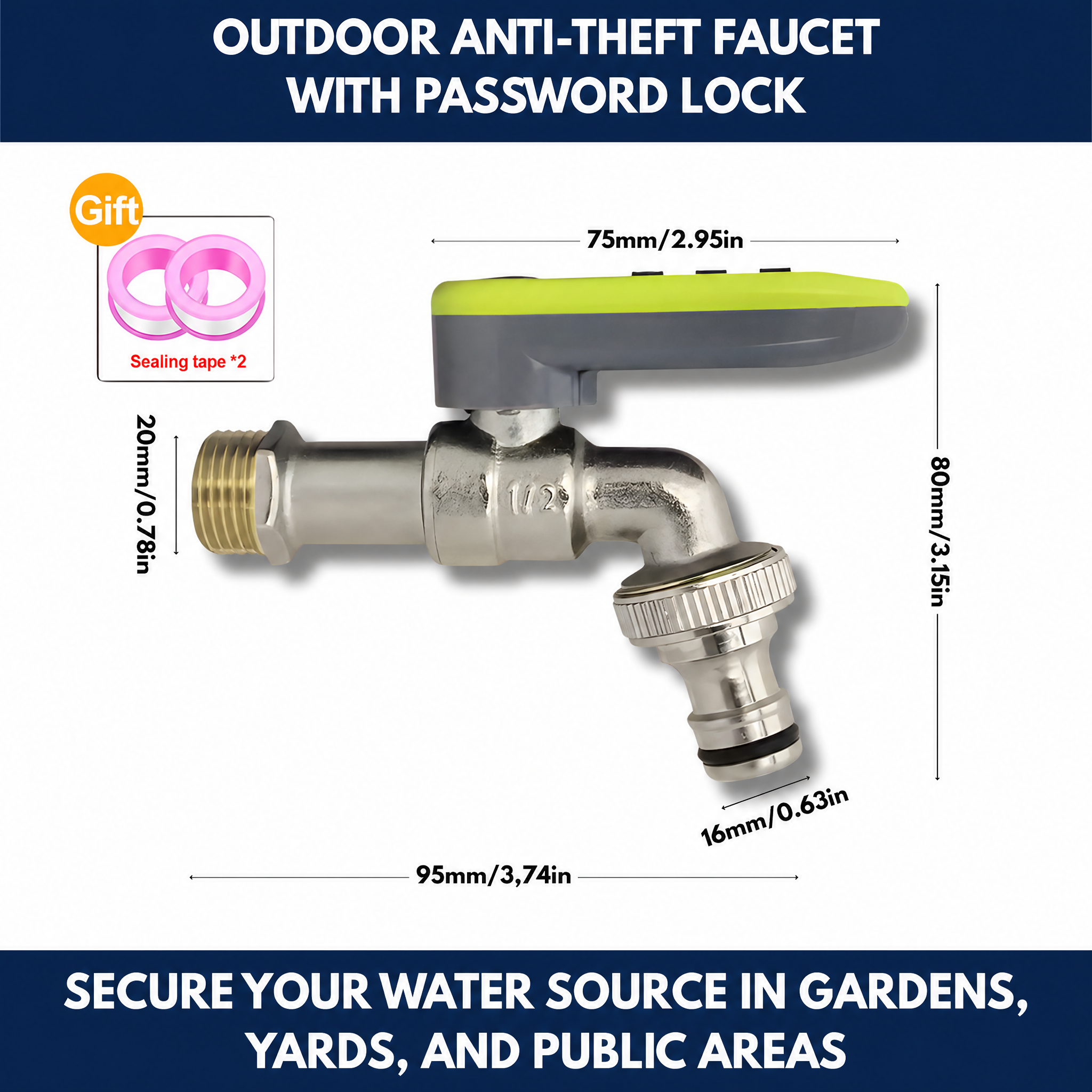 Outdoor Combination Lock Faucet