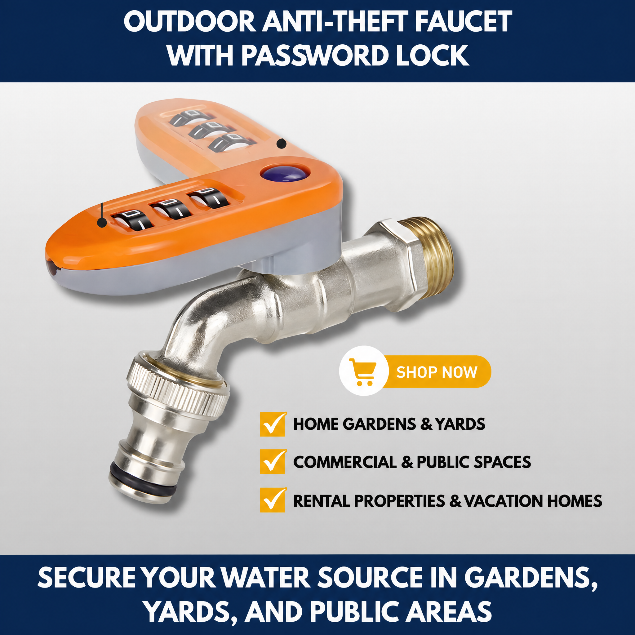 Outdoor Combination Lock Faucet