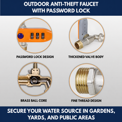 Outdoor Combination Lock Faucet view 4