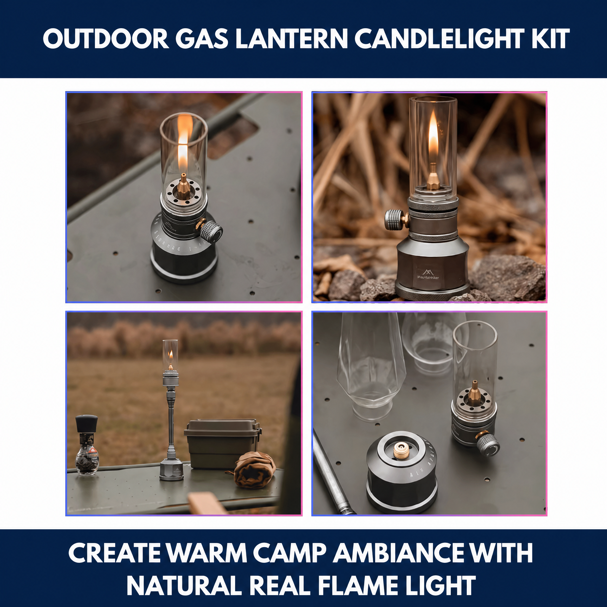 Outdoor Gas Lantern Candlelight Kit