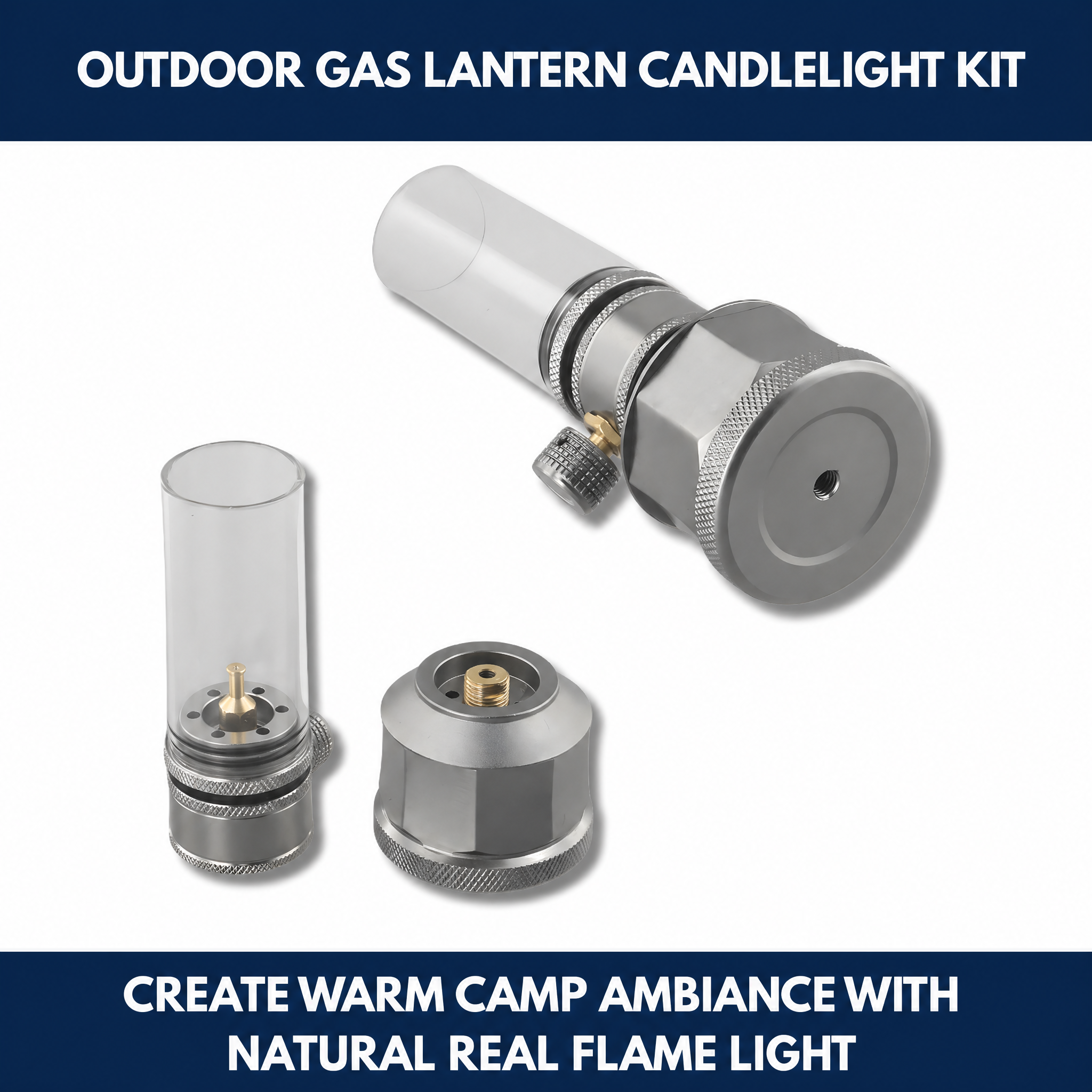 Outdoor Gas Lantern Candlelight Kit