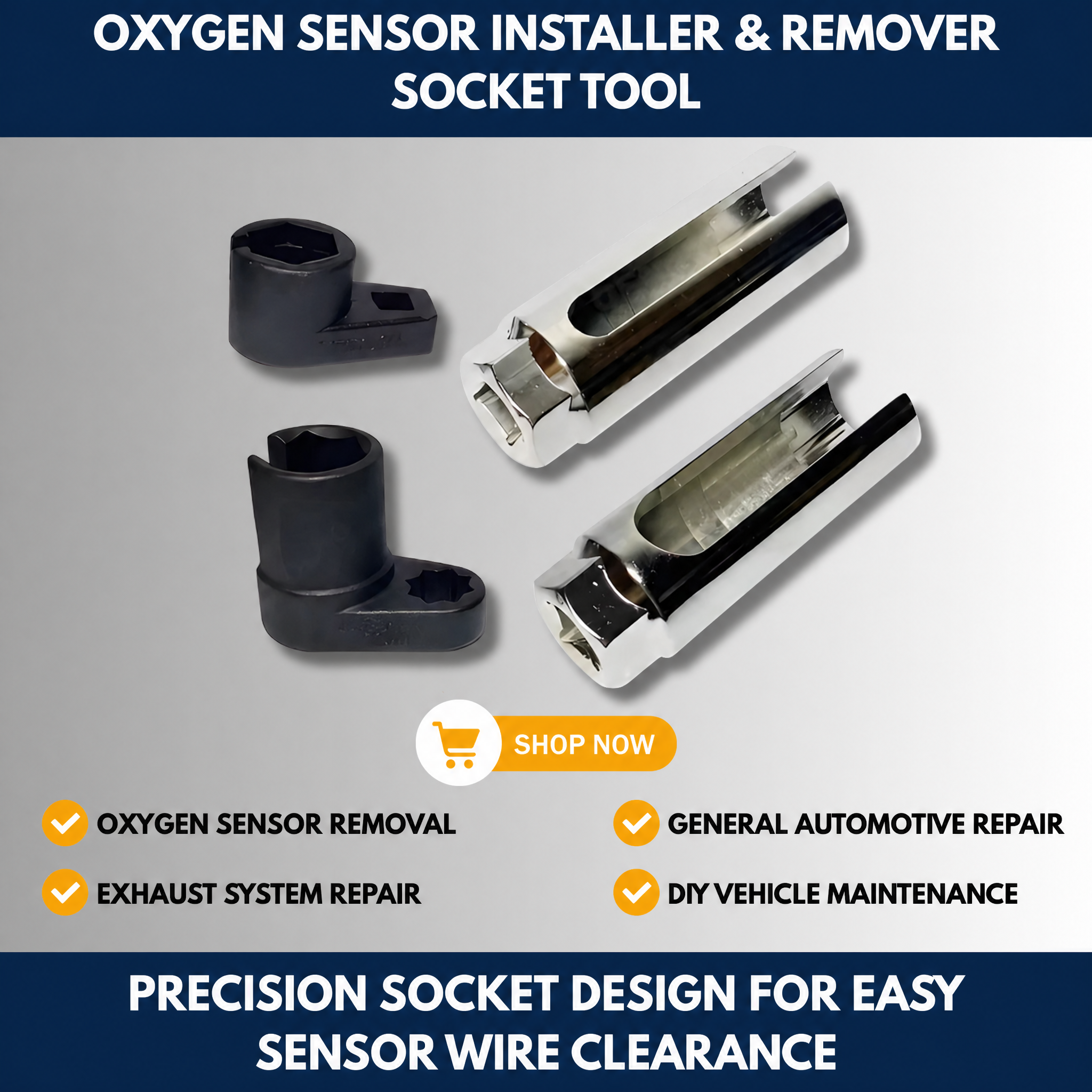 Oxygen Sensor Installer & Remover Socket Tool