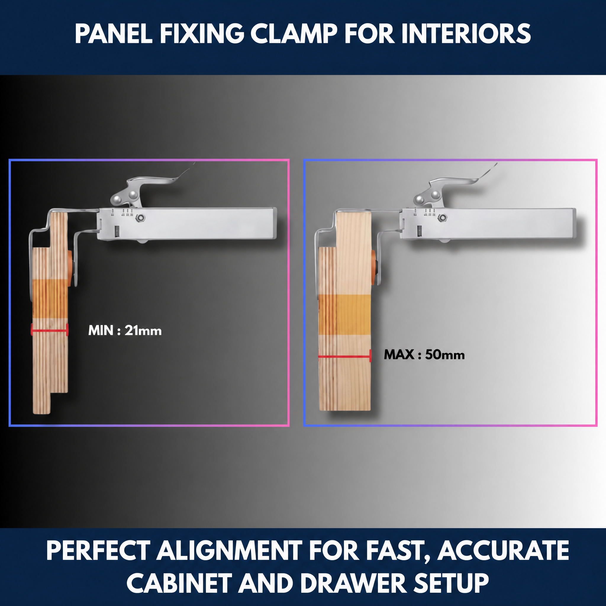 Panel Fixing Clamp For Interiors