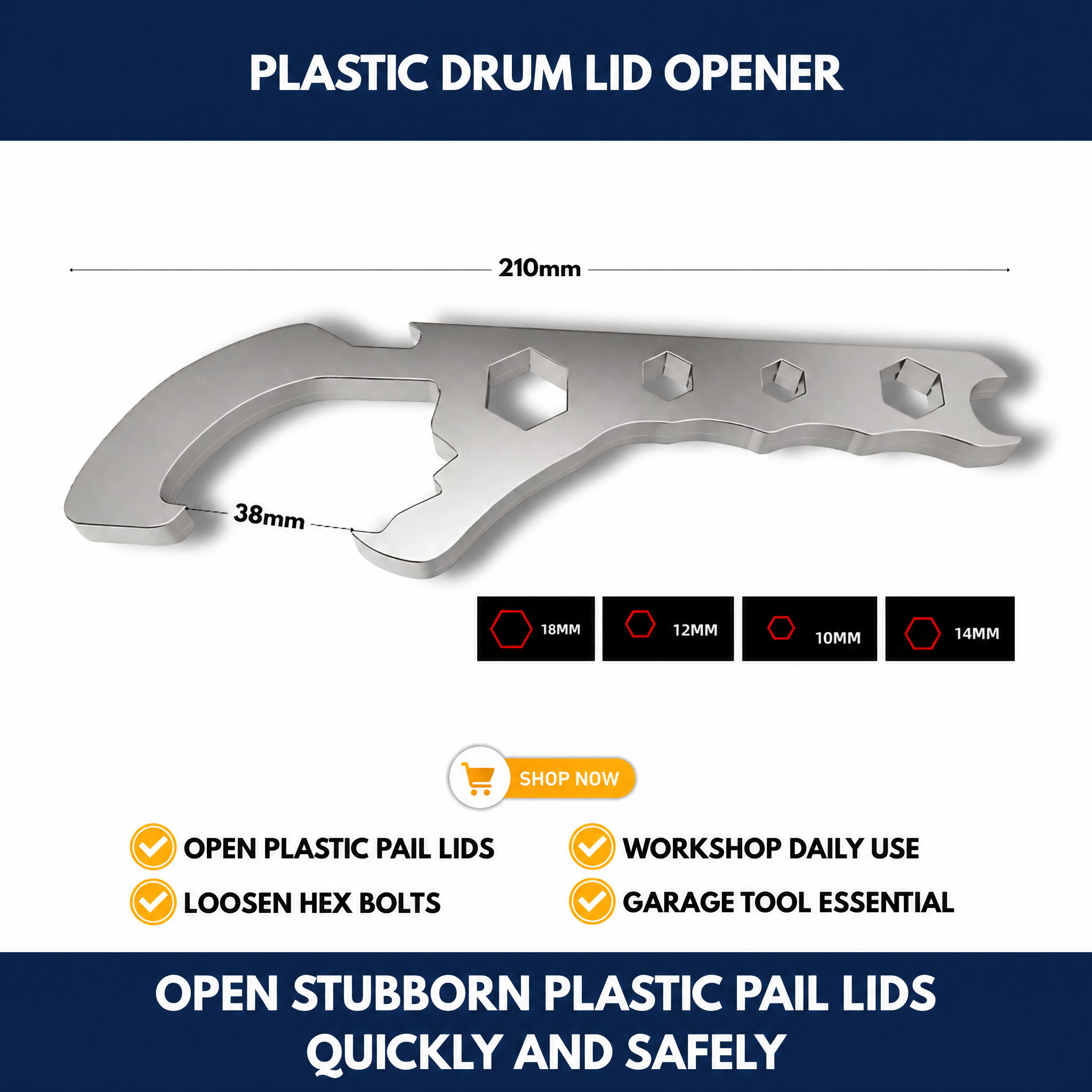 Plastic Drum Lid Opener