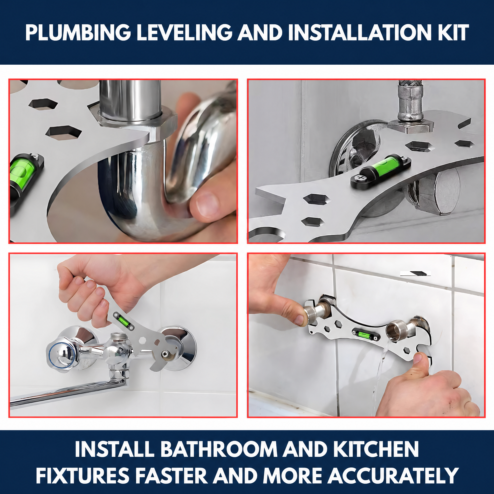 Plumber's Adjustable Leveling And Installation Kit