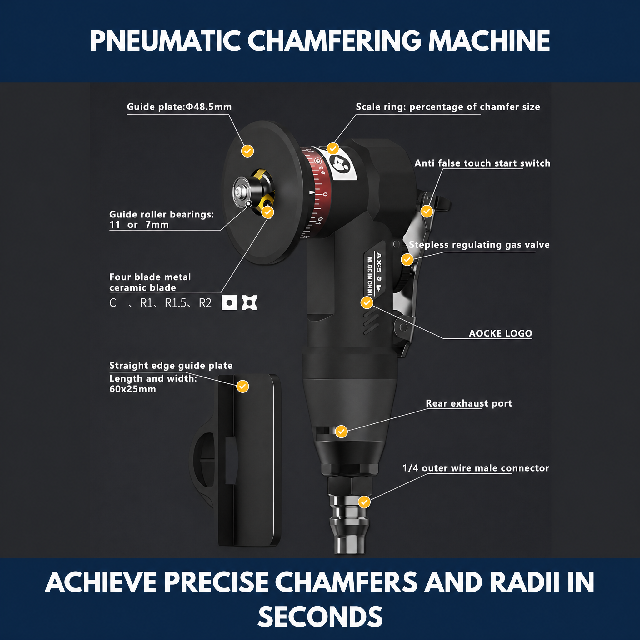 Pneumatic Chamfering Machine