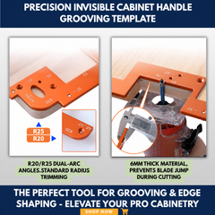 Precision Invisible Cabinet Handle Grooving Template view 5