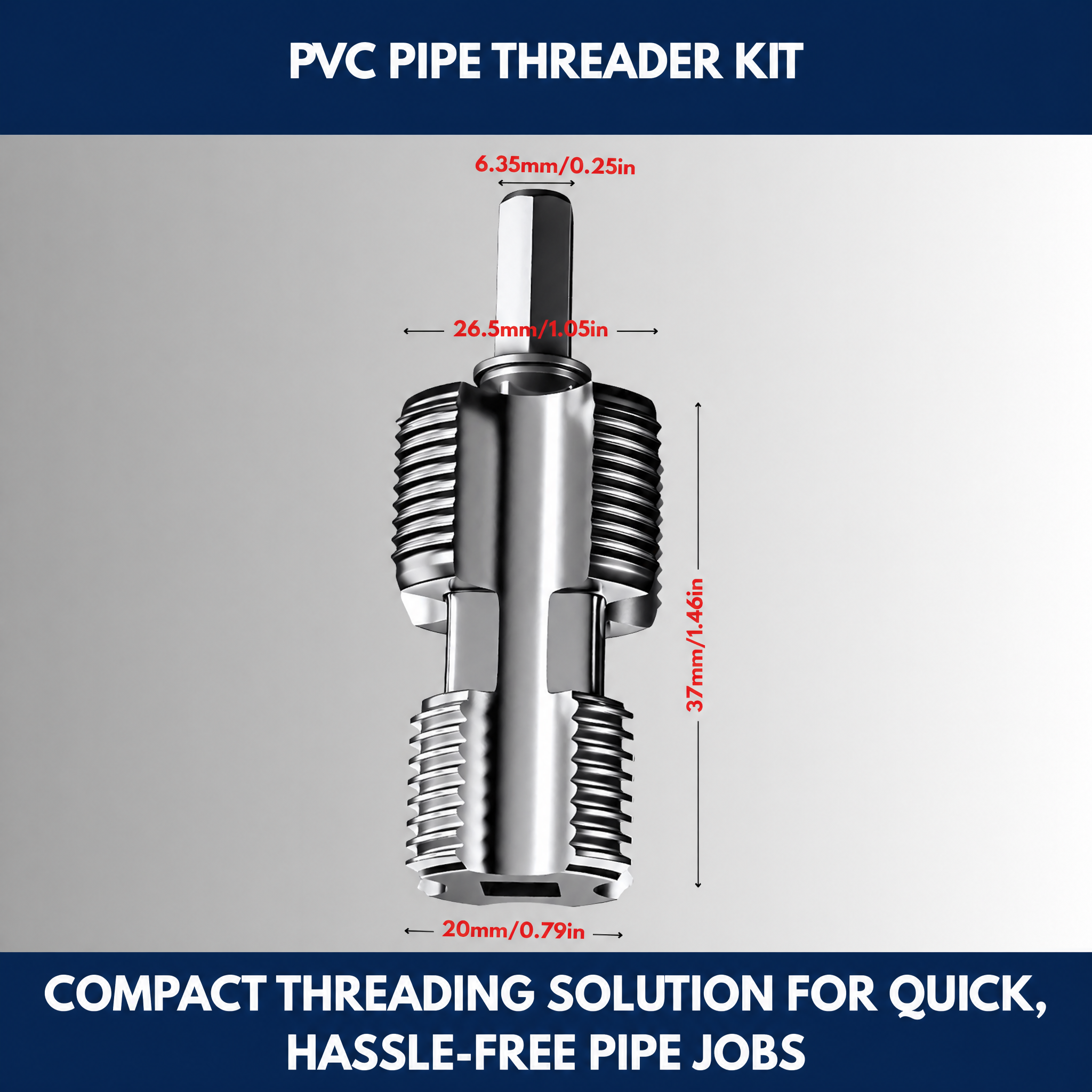 PVC Pipe Threader Kit