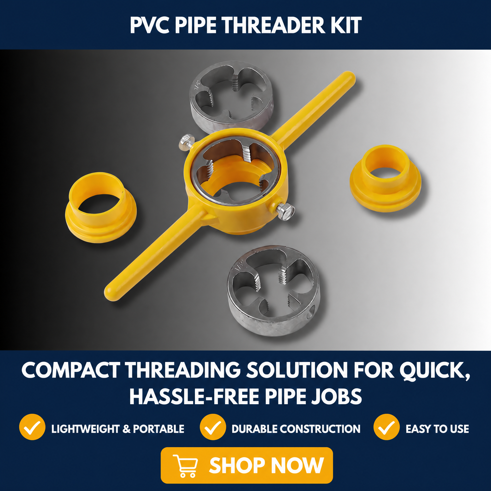 PVC Pipe Threader Kit