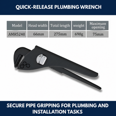 Quick-Release Plumbing Wrench view 5