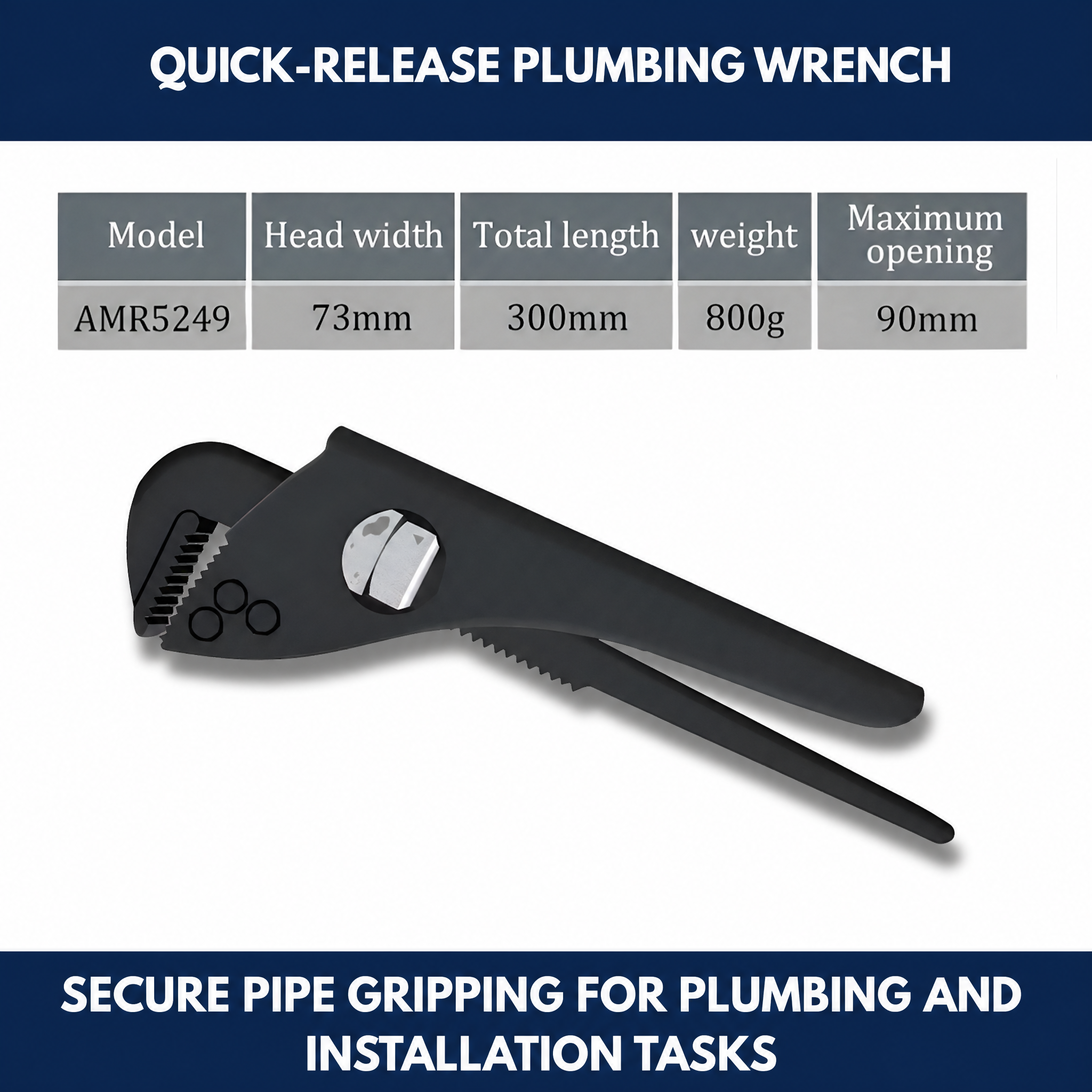 Quick-Release Plumbing Wrench