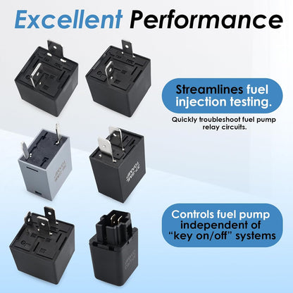 QuickMech™ 6-Pack Relay Bypass Switch Kit — Automotive Diagnostic Tester for Fuel Pumps, Window Motors, Headlights & More (Replaces 9036, 9037, 9038)
