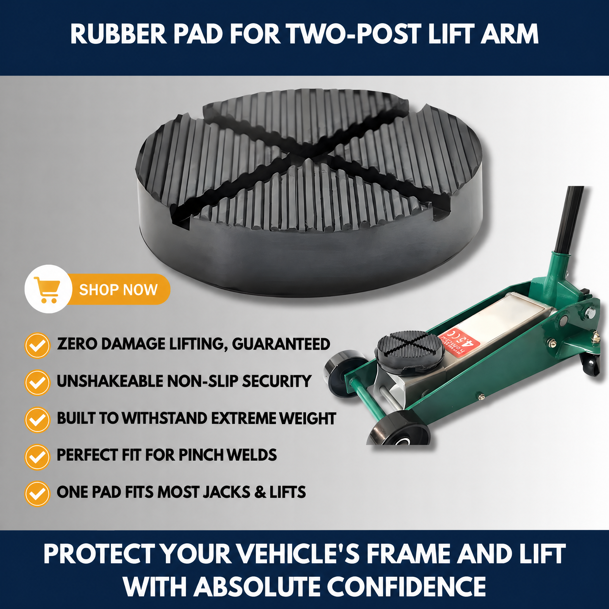 Rubber Pad for Two-Post Lift Arm
