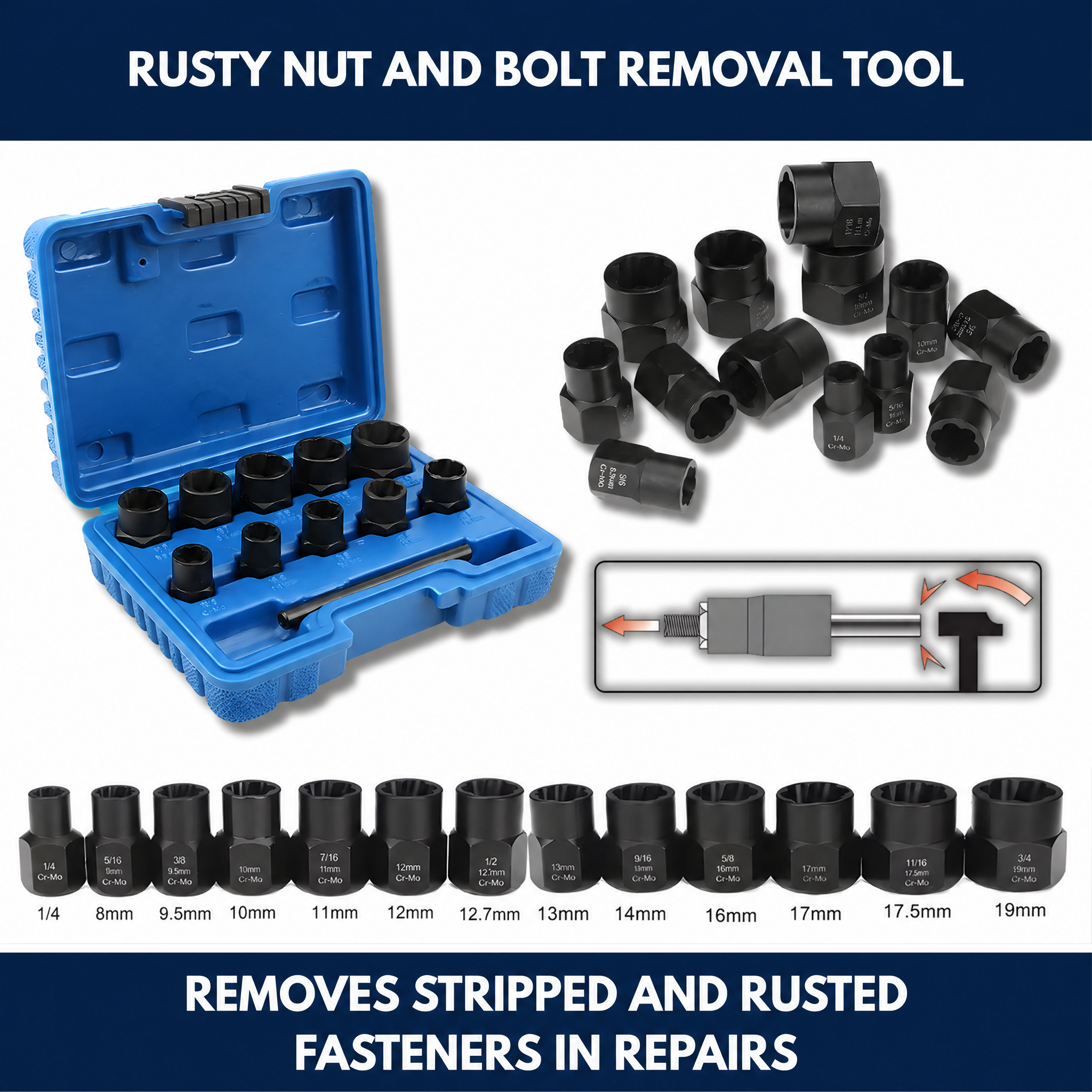 Rusty Nut And Bolt Removal Tool