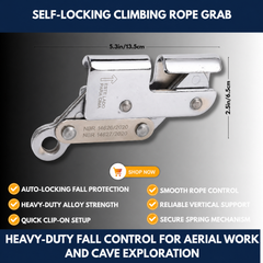 Self-Locking Climbing Rope Grab view 3