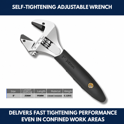 Self-Tightening Adjustable Wrench