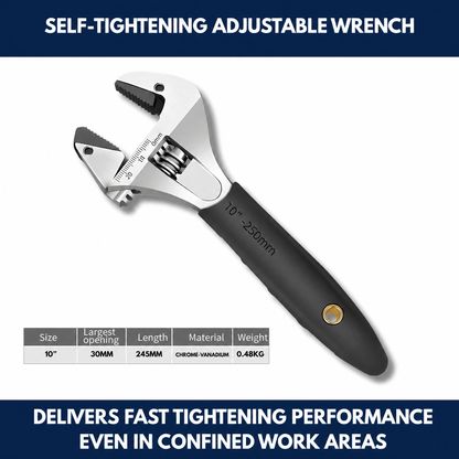 Self-Tightening Adjustable Wrench