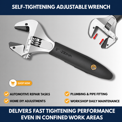 Self-Tightening Adjustable Wrench