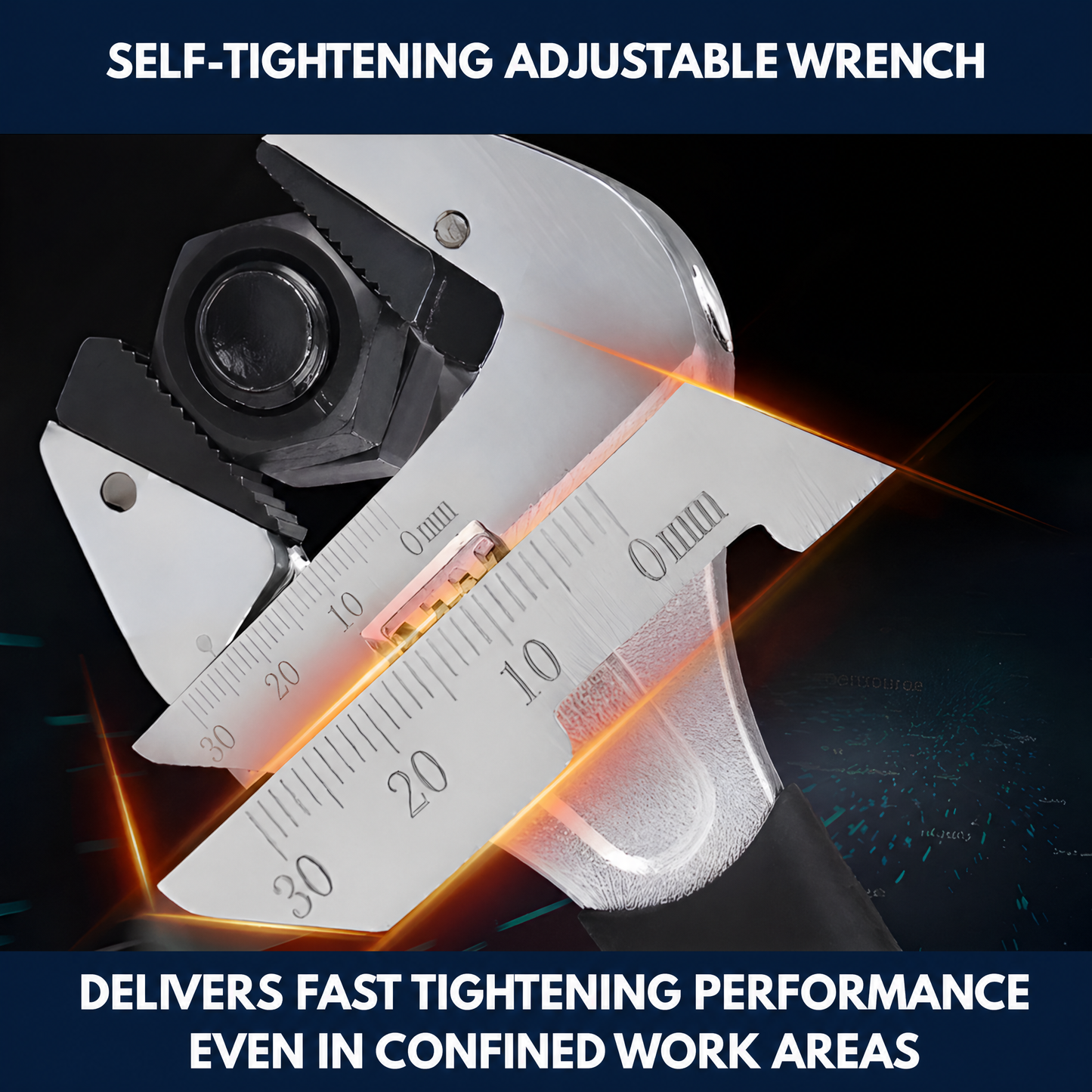 Self-Tightening Adjustable Wrench