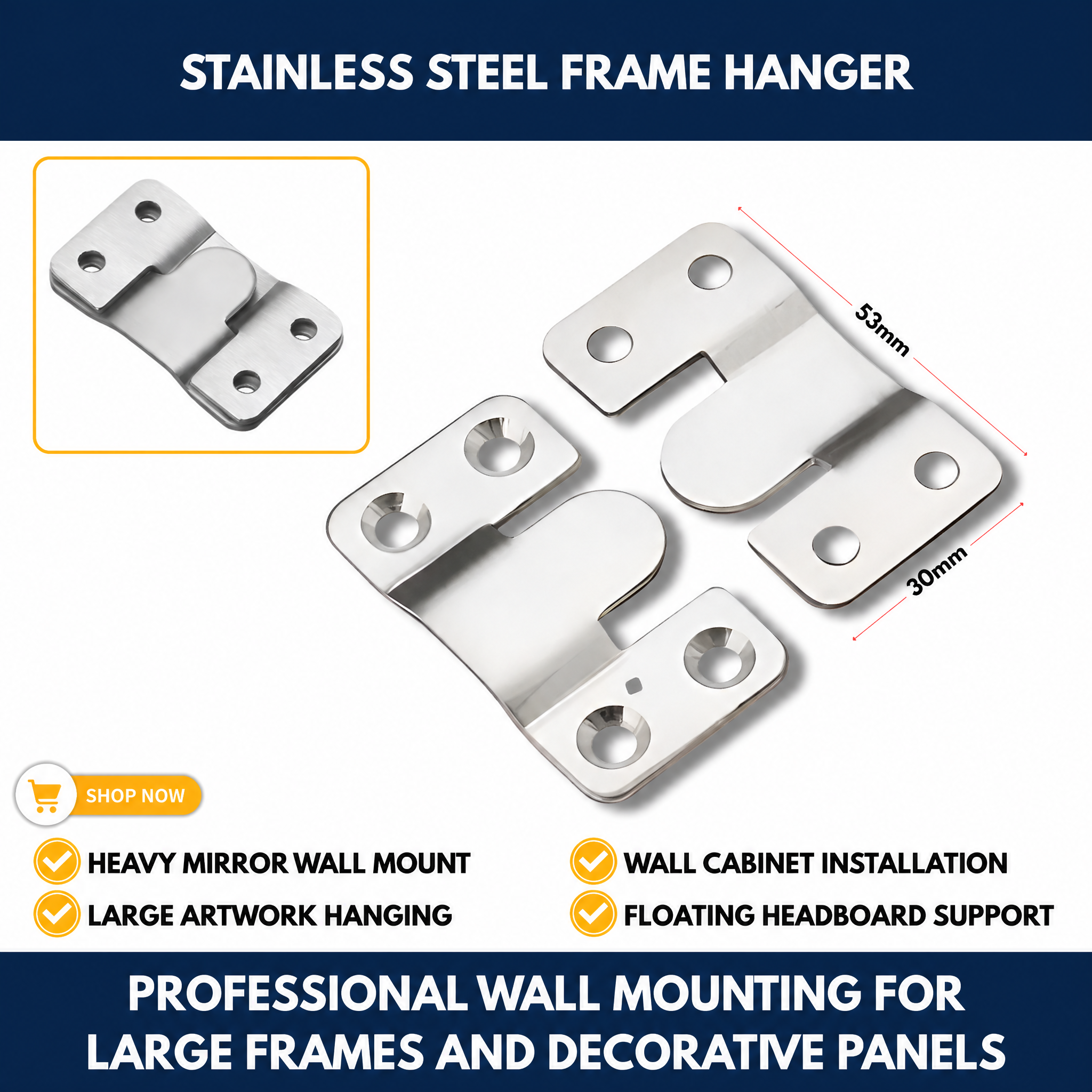 Stainless Steel Frame Hanger