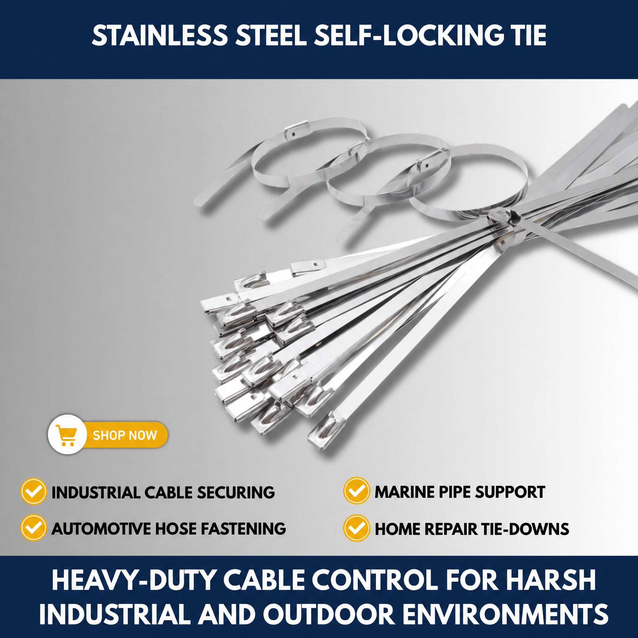 Stainless Steel Self-Locking Tie
