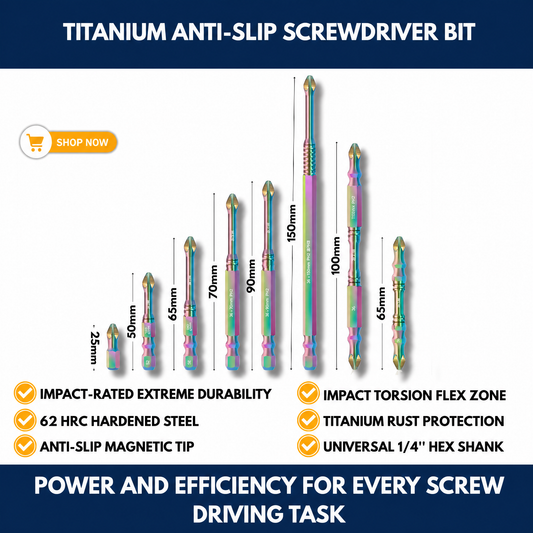 Titanium Anti-Slip Screwdriver Bit